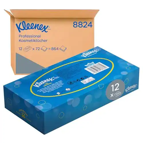 Kleenex Kosmetiktücher Box 8824 – Weiche und Saugfähige Taschentücher