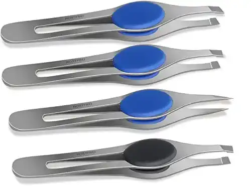 Augenbrauenpinzetten Set aus rostfreiem Edelstahl