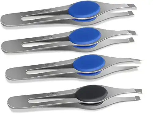 Augenbrauenpinzetten Set aus rostfreiem Edelstahl