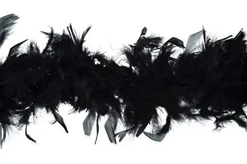 Federboa Trimits Marabou 1,8 m x 12 cm schwarz
