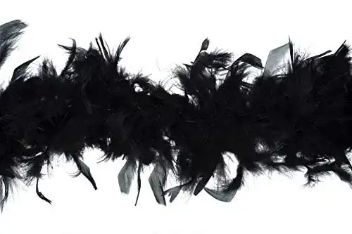 Federboa Trimits Marabou 1,8 m x 12 cm schwarz