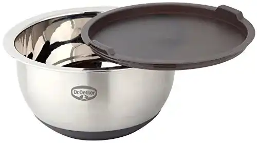Edelstahlschüssel mit Deckel von Dr. Oetker – 5 Liter Fassungsvermögen
