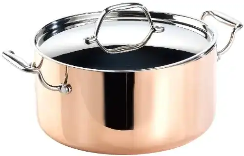 Kupfertopf Tornwald-Schmiede Kupferkochtopf mit Deckel 24 cm