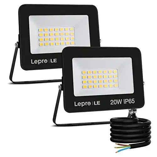 LED Außenstrahler Lepro 20W – 2 Stück für effektive Beleuchtung