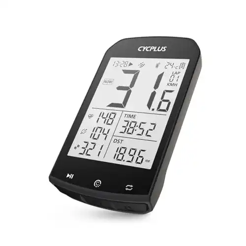 Cycplus GPS Fahrradcomputer kabellos mit LCD-Bildschirm