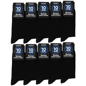Herrensocken schwarz Occulto 10-30er Pack für Größe 43-46