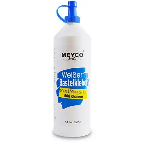 Bastelkleber Meyco 500 g – trocknet transparent, vielseitig einsetzbar