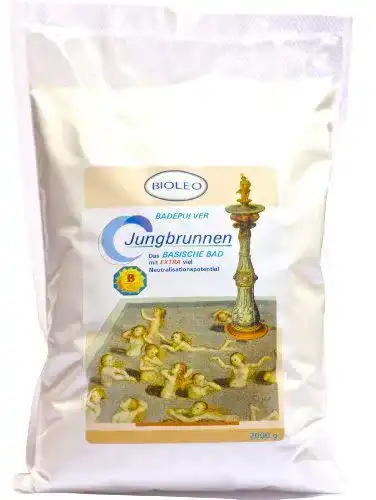 Basenbad Bioleo Jungbrunnen Badepulver 2000 g für entspannende Bäder