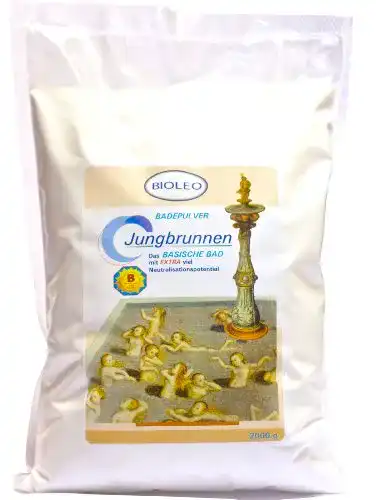 Basenbad Bioleo Jungbrunnen Badepulver 2000 g für entspannende Bäder