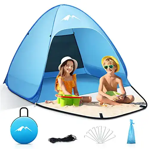Strandmuschel PUREBOX Pop Up Strandzelt für S (1-3) Personen