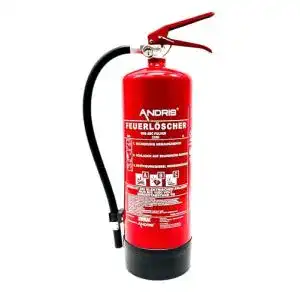 Andris Feuerlöscher 6 kg ABC Pulverlöscher für Handwerk und Gewerbe