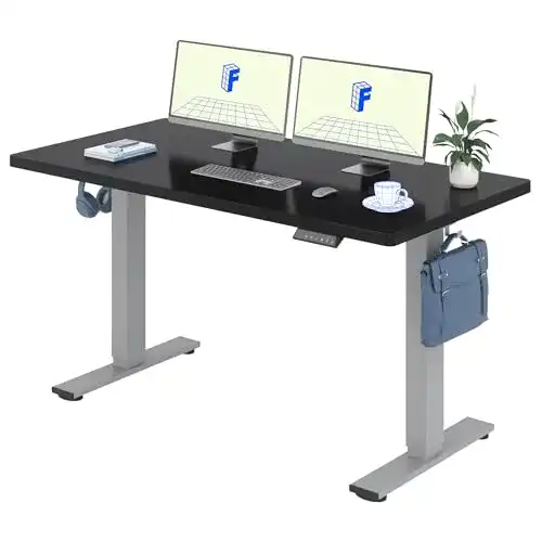 Höhenverstellbarer Schreibtisch von Flexispot mit LED-Anzeige und Memory-Funktion