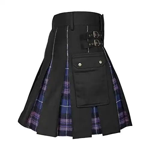 Schottenrock Kameimei Schottischer Kilt für Herren im karierten Design