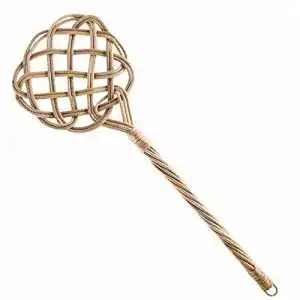 Teppichklopfer aus Rattan 76x25cm für effektives Ausklopfen