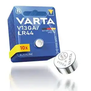 LR44 Varta Knopfzellen V13GA, 10 Stück, Alkaline 1,5V