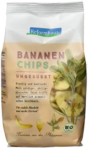 Bananenchips aus dem Reformhaus ungesüßt im 6er Pack