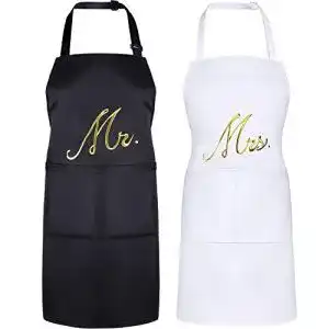 Kochschürzen Set für Paare – Mr. and Mrs. Schürzen in 2er-Pack