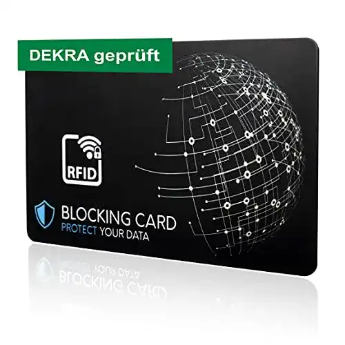 RFID-Blocker Karte mit DEKRA-Zertifizierung zum Schutz vor Datendiebstahl