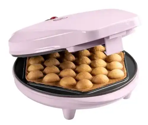 Bestron Bubble-Waffeleisen mit Antihaftbeschichtung und Backampel