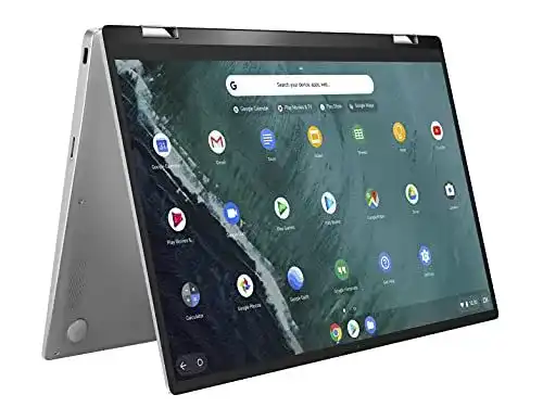 Asus Chromebook 14 Zoll Flip Laptop in Silber