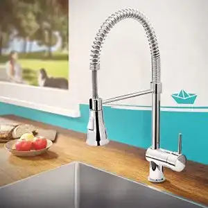 Spültischarmatur Calmwaters Premium Spiralfederarmatur mit 360° Schwenkfunktion