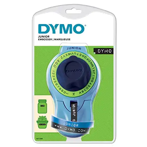 Dymo Etikettendrucker Junior – Ergonomisches Etikettenprägegerät für Zuhause