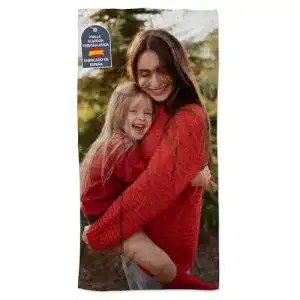 Foto-Handtuch Lolapix Personalisiertes Badetuch aus Baumwolle