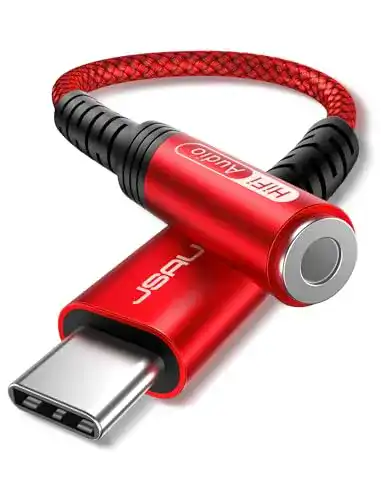 JSAUX USB-C auf Klinkenadapter für Kopfhörer und Lautsprecher