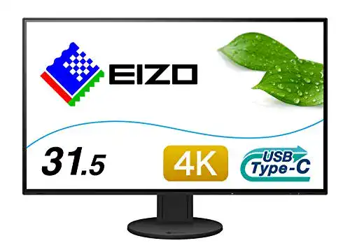 Eizo FlexScan EV3285-BK 31,5 Zoll UHD Monitor mit USB-C und HDMI