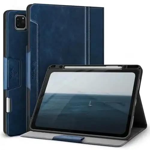 Antbox Hülle für iPad Pro 12.9 Zoll mit Stifthalter und Auto Schlaf/Wach Funktion