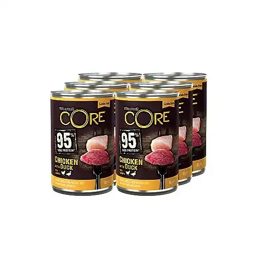 Wellness Core Hundefutter mit 95 % Huhn und Ente