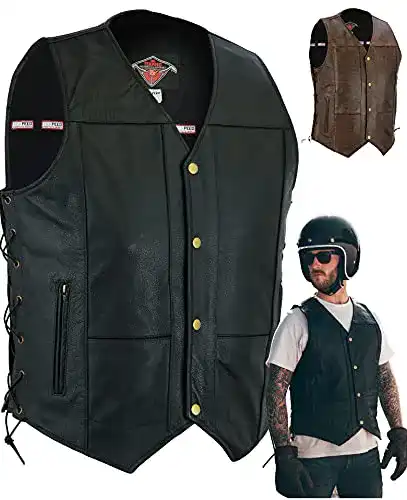 Lederweste Texpeed für Herren – Motorradzubehör für Biker