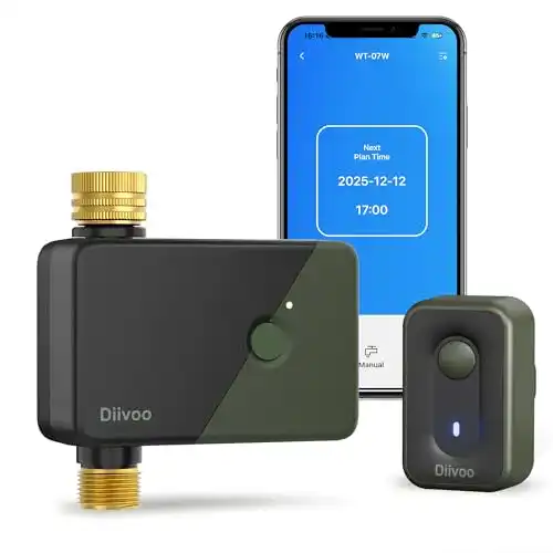 Bewässerungscomputer Diivoo WLAN für automatisierte Gartenbewässerung