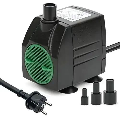 Jiertop Aquarium-Pumpe 600 L/H für Teiche und Aquarien