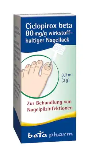 Nagelpilzlack Ciclopirox Beta 80 mg/g von Betapharm Arzneimittel