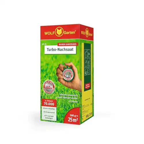 Rasensamen von WOLF Garten für Turbo-Nachsaat, 25 m²
