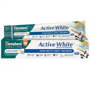 Himalaya Active White Gel Zahncreme pflanzliche Zahnpasta mit Fruchtemzymen