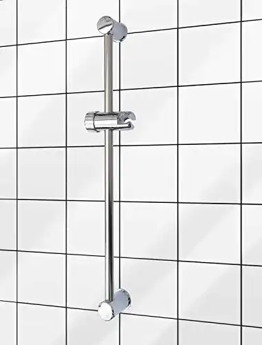 Duschstange Romy aus Metall, 60 cm mit höhenverstellbarem Brausehalter