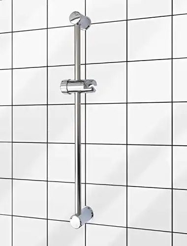Duschstange Romy aus Metall, 60 cm mit höhenverstellbarem Brausehalter