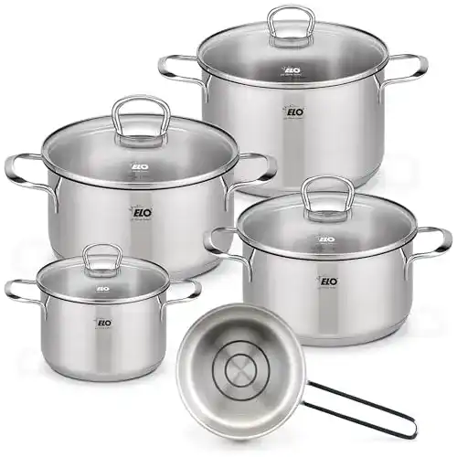 Elo Topfset 5-teilig aus Edelstahl für alle Herdarten