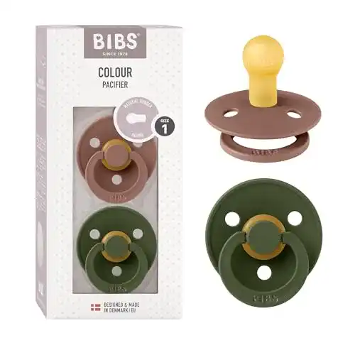 BIBS Colour Schnuller 2er-Pack, BPA-frei, Kirschform, Naturkautschuk