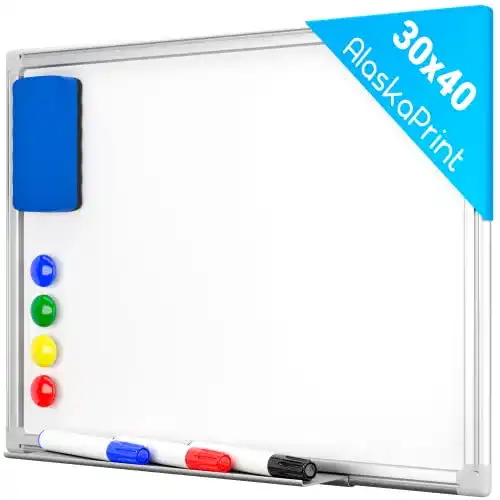 Alaskaprint Magnetwand Whiteboard in 40 x 30 cm