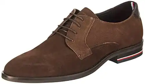 Anzugschuhe Tommy Hilfiger Herren aus Wildleder, Braun, Größe 44 EU