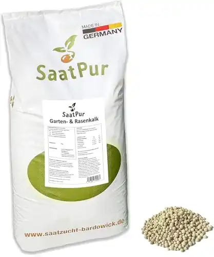 Rasenkalk SaatPur – 20 kg für ca. 400 qm zur Moosbekämpfung