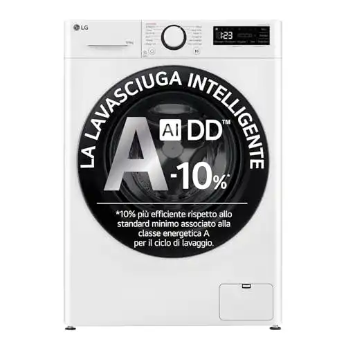 LG Waschtrockner AI DD D4R3009NSWB 9/6 kg, Serie R3