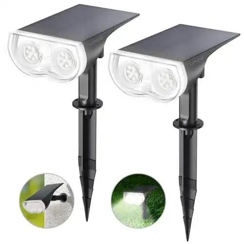Linkind LED Solarlampen für Balkon mit Lichtsensor, 6500K