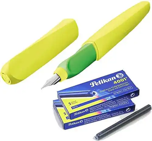 Füllfederhalter Pelikan Twist Neon Gelb mit M-Feder