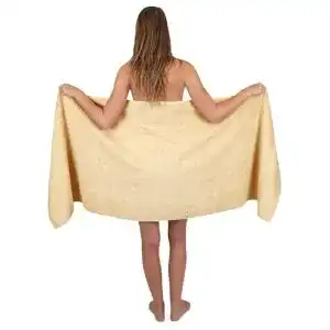 Betz Saunatuch XXL aus 100% Baumwolle in Beige, 70 x 200 cm