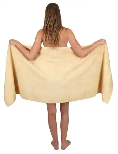 Betz Saunatuch XXL aus 100% Baumwolle in Beige, 70 x 200 cm