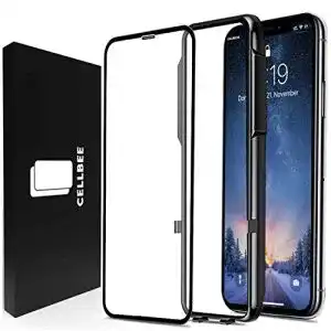Panzerglas für iPhone X/XS von Cellbee Displayschutzfolie mit Staubschutz